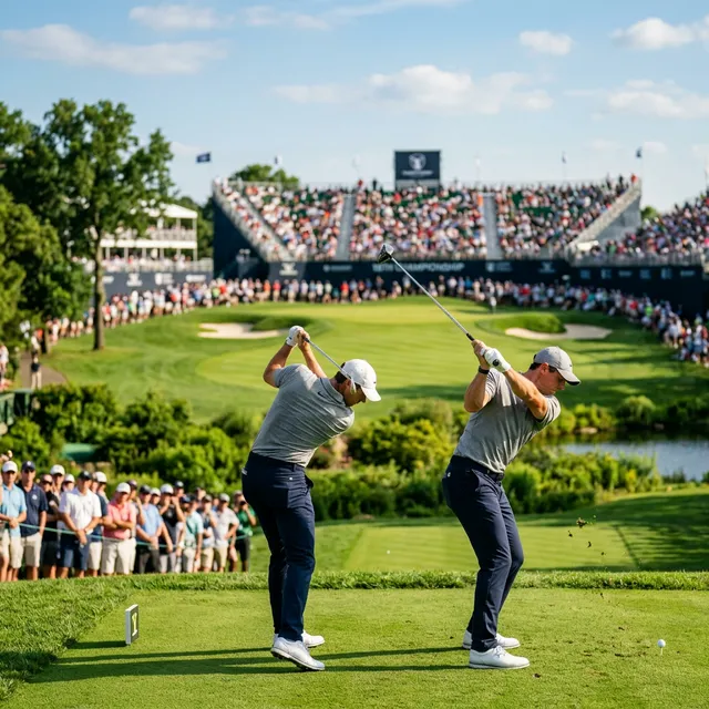Golf course coverage on IPTV Computer